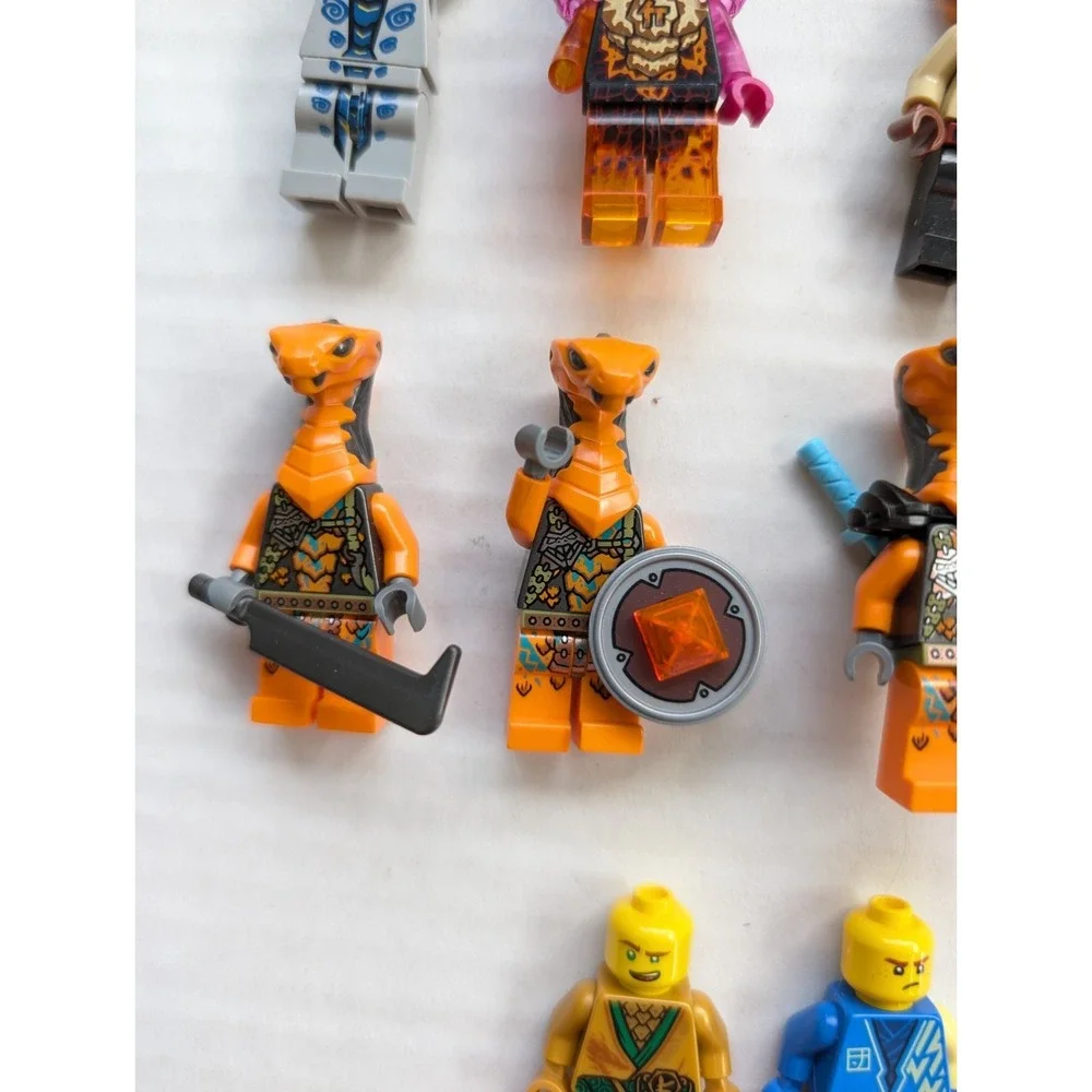 Lego Ninjago Minifigures Lot of 10 READ Snake Cobra Mechanic Jay Lloyd Boa +